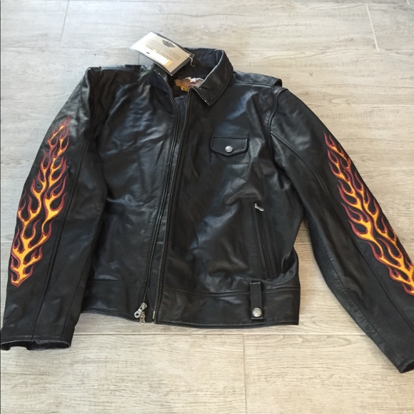 Authentic Harley Davidson leather jacket w tag - Picture 4 of 6